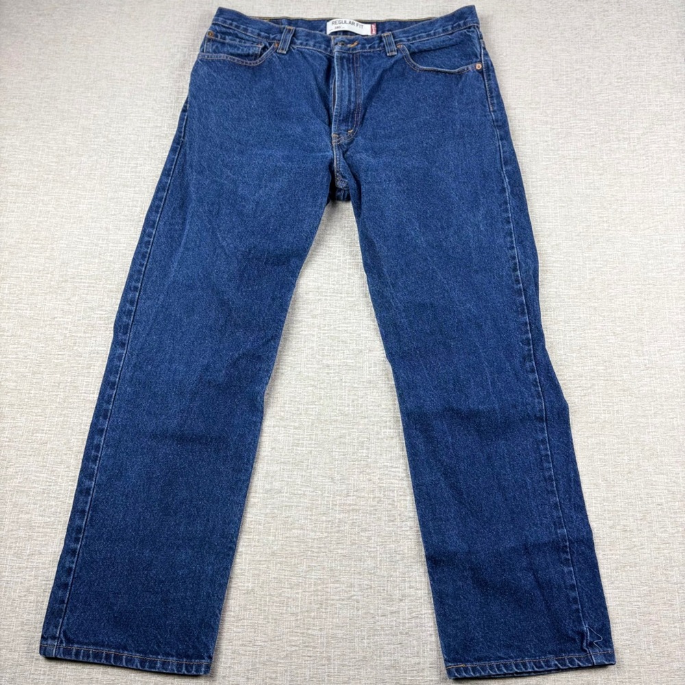 Vintage Levis 505 Mens 36x30 Light Distress Jeans Thigh Faded Festival Denim